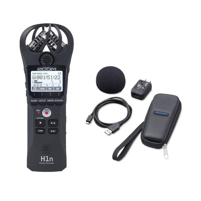 Zoom H1n-VP 2 Channel Handy Audio Recorder with Value Pack